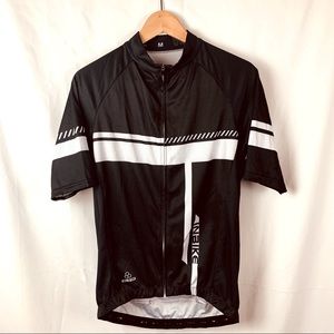 INBIKE CYCLING BIKING Racing Dry Storm Shirt Zip Up  W/ Pckts Black, White Sz M